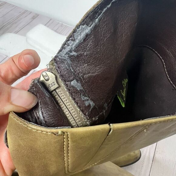 Sam Edelman Penny Leather Riding Boot Tall Taupe Tan Brown - Picture 9 of 12